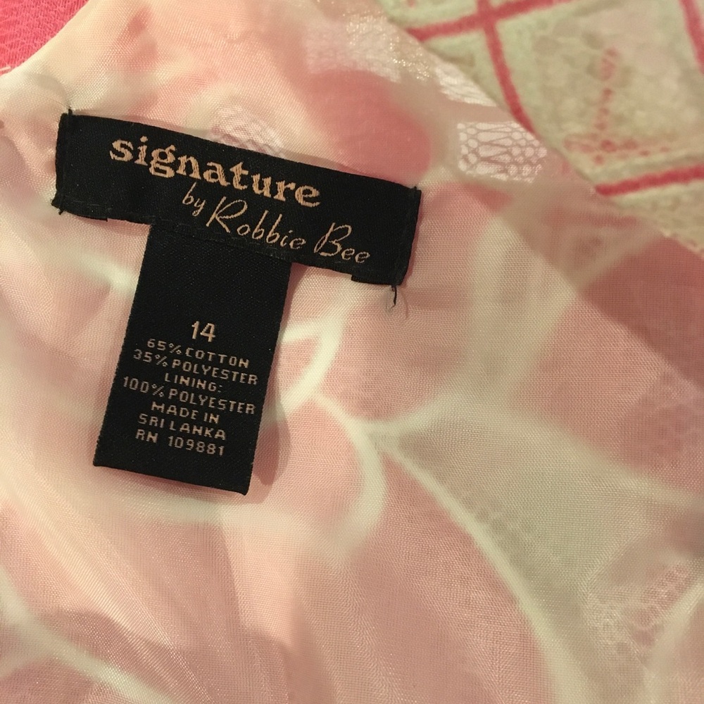 Signature Robbie Bee Floral Dress 14 FREE SHIP - Picture 2 of 4